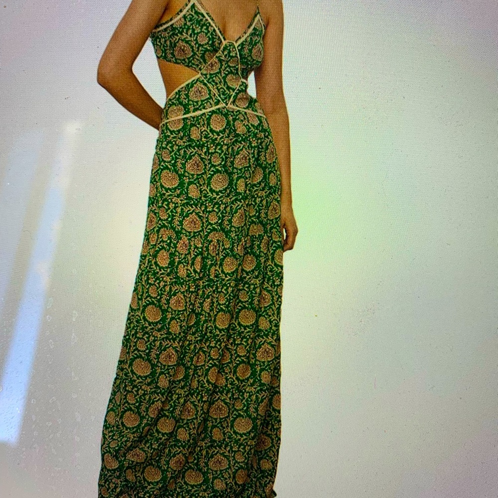 Brand new with tag Ba&sh Paloma cutout and backless maxi dress size 2 (medium)